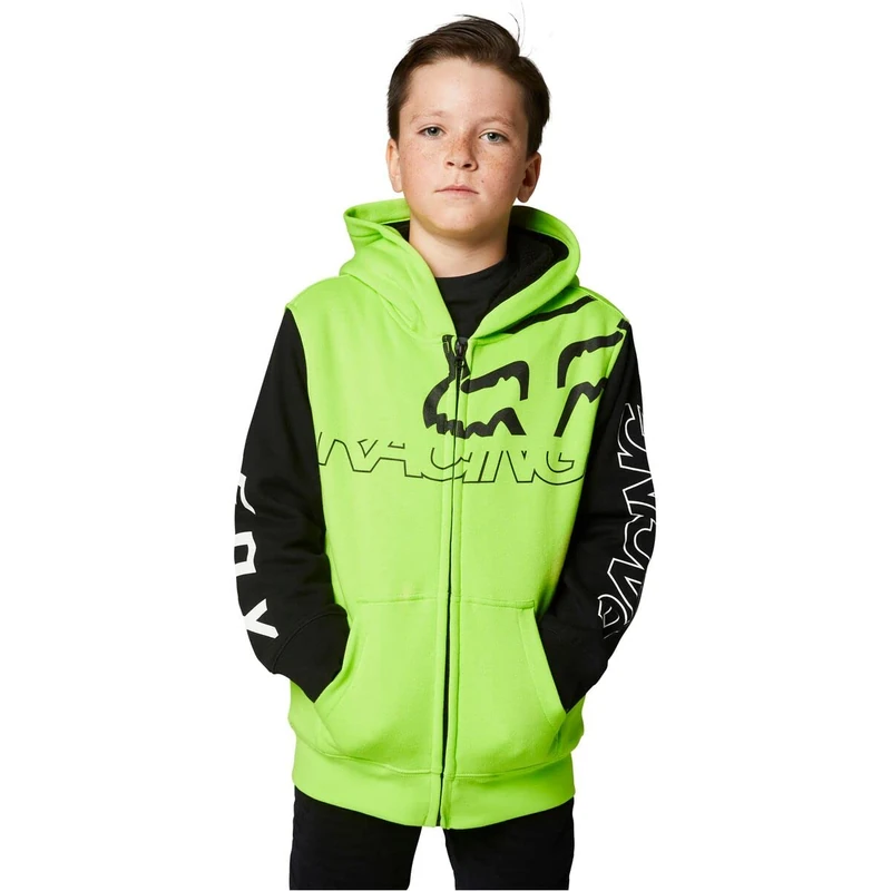 Youth Skew Sherpa Hoodie Fluo Yellow YM
