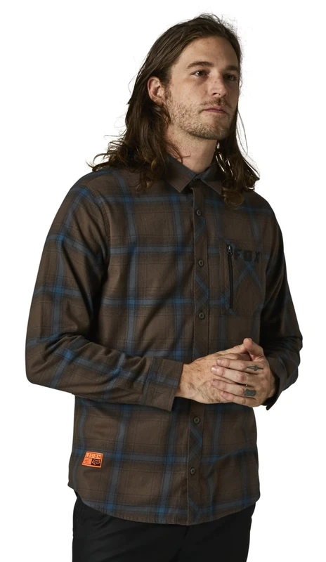 Fox Gamut Stretch Flannel Shirt Dirt M