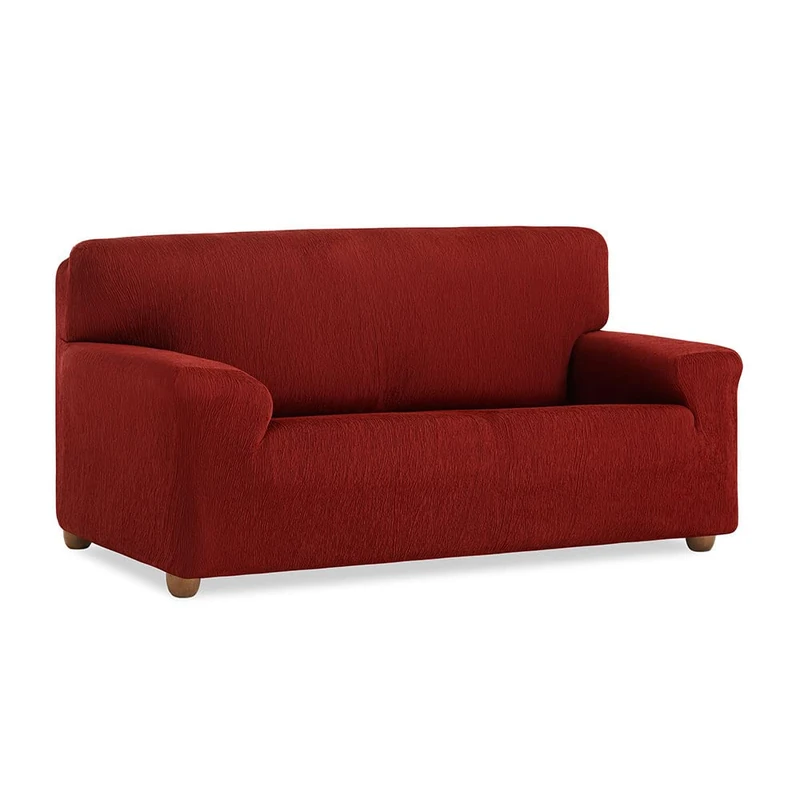 MAXIFUNDAS Vega Elastic Sofa Cover for 2 Seaters, Red