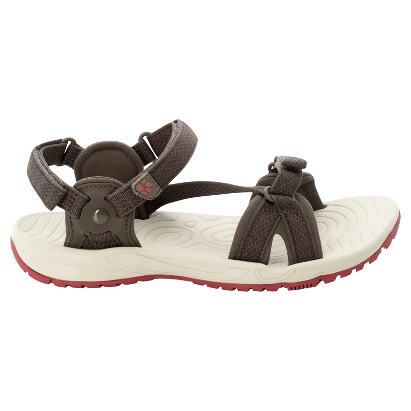 Jack Wolfskin Women's Lakewood Ride Sandal W, Coconut Brown/Auburn, 4 UK