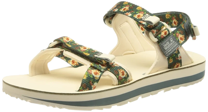 Jack Wolfskin OUTFRESH DELUXE SANDAL W, Sandal, teal grey all over,