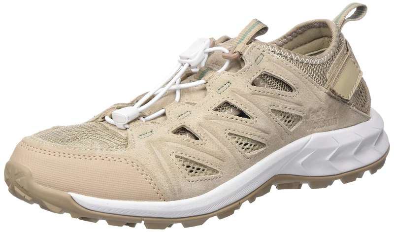Jack Wolfskin Women's Woodland 2 Hybrid Low W Sneaker, Sand Dune, 8 UK