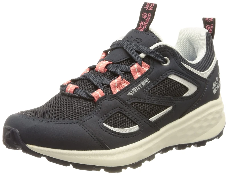 Jack Wolfskin VOJO 3 VENT LOW W, Sneaker, dark blue / pink,