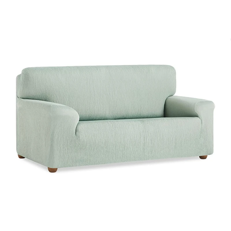 MAXIFUNDAS Vega 2 Seater Sofa Cover - Mint Elastic Sofa Cover Non Slip Jacquard Fabric Couch Cover Extra Soft Couch Cover with Back Bands