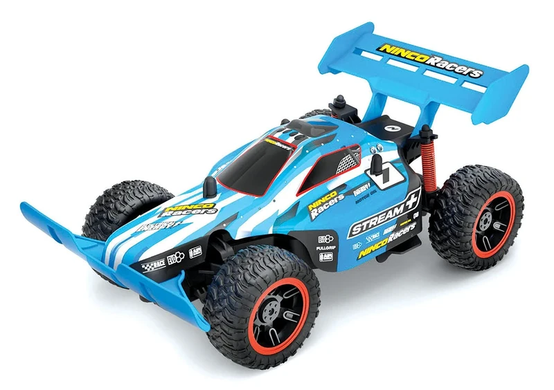 NINCO R/C 1:18 2.4 GHZ Stream Remote Control Buggy with Large Turning Capacity. 26.5 x 16 x 11 cm. +6 Years. NH93177, Multicoloured