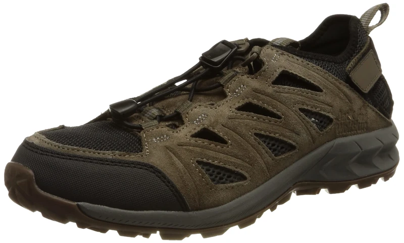 Jack Wolfskin Men's Woodland 2 Hybrid Low M Sneaker, Brown/Phantom, 12 UK
