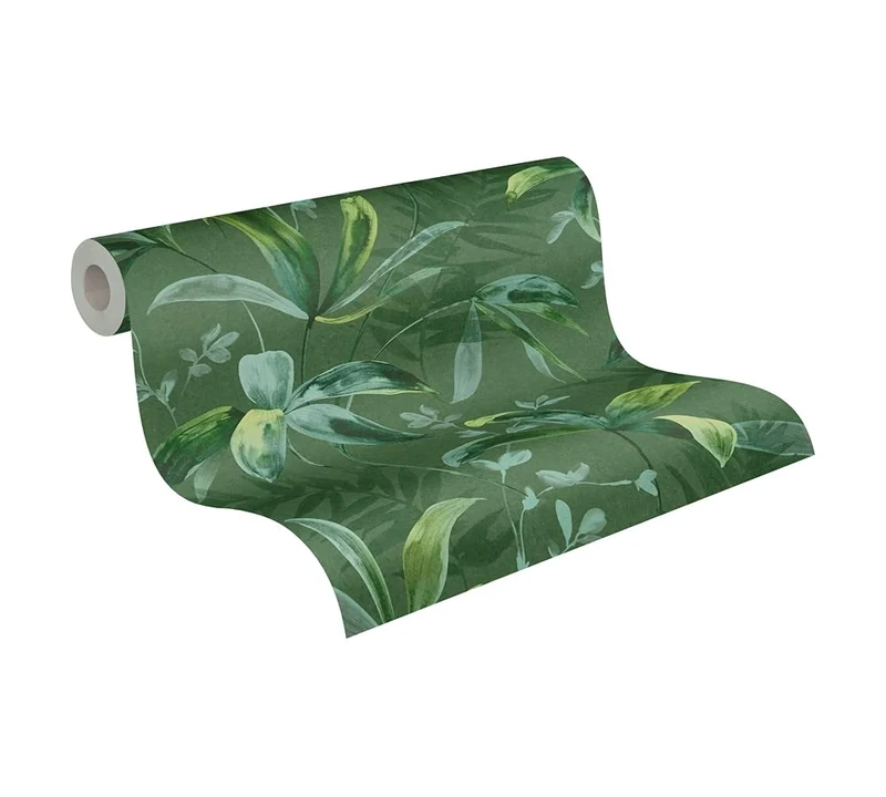 Architects Paper Jungle Wallpaper Jungle Chic Non-Woven Wallpaper 10.05 m x 0.53 m Green Made in Germany 377042 37704-2