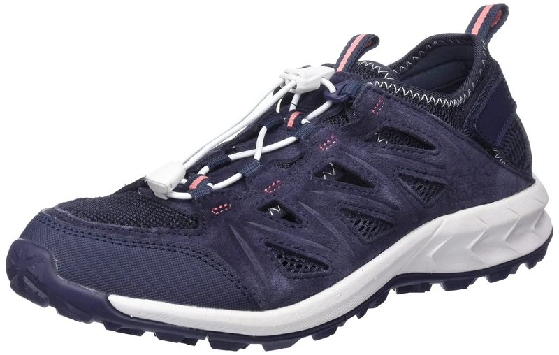 Jack Wolfskin Women's Woodland 2 Hybrid Low W Sneaker, Dark Blue/Pink, 7 UK