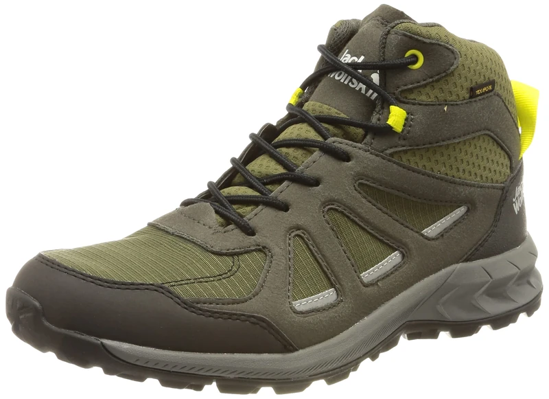 Jack Wolfskin Woodland 2 Texapore MID M, Sneaker, Khaki/Green,