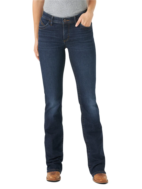 Wrangler Women's Willow Mid Rise Boot Cut Ultimate Riding Jean, Maggie, 5