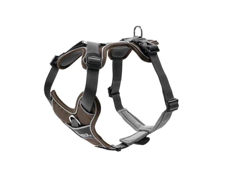 HUNTER Brown/Grey Dog Harness 31-42"