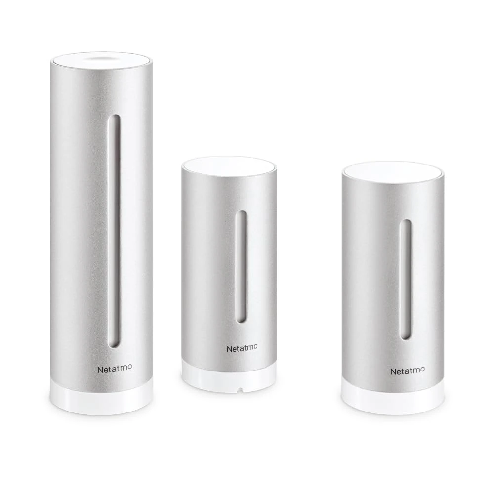 Netatmo Weather Station with Wireless Outdoor Sensor & Additional Module – Indoor & Outdoor Climate Monitoring, Compatible with Alexa, Google Home & Apple HomeKit, NBU-NWS-NIM-EU