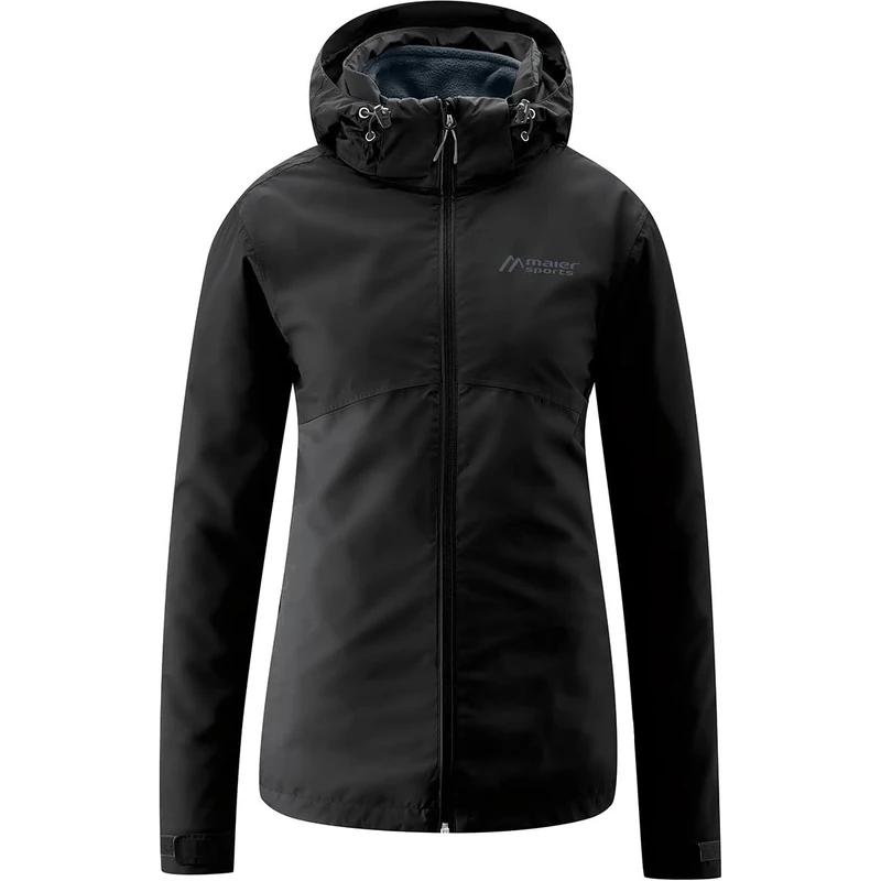 Maier Sports Women's Gregale DJ W Outdoor Jacket, Black, 46 (EU)