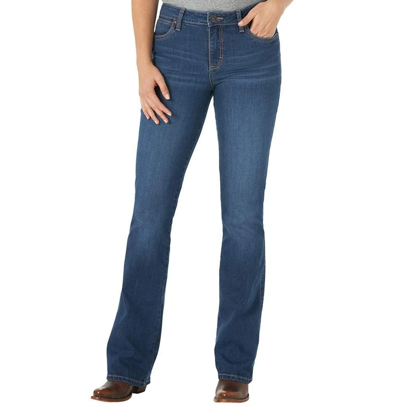 Wrangler Women's Aura Instantly Slimming Mid Rise Boot Cut Jean, Jennifer, 22 - Image 1