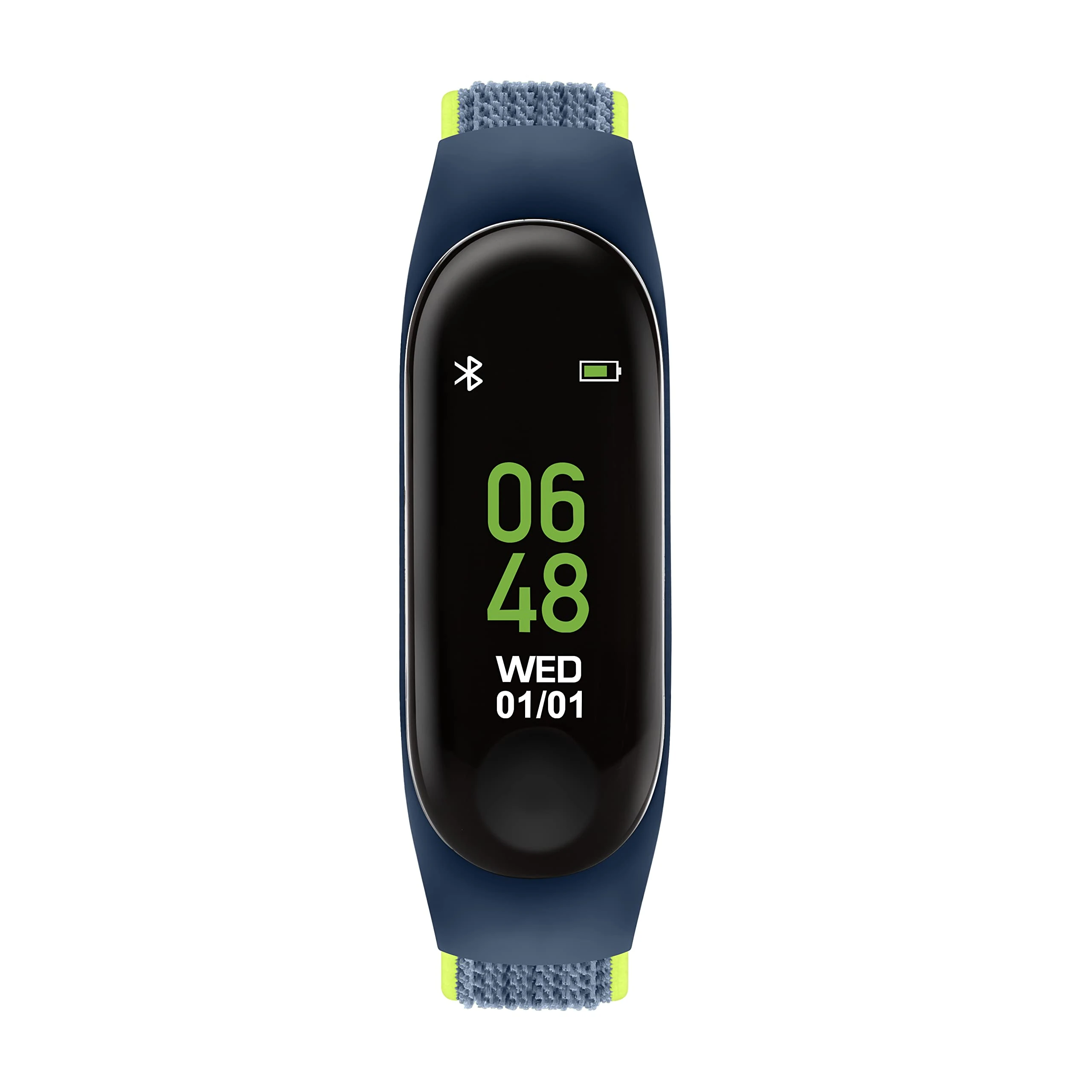 Tikkers Series 1 Blue Canvas Rip Strap Activity tracker with colour touch screen and up to 7 day battery life TKS01-0012