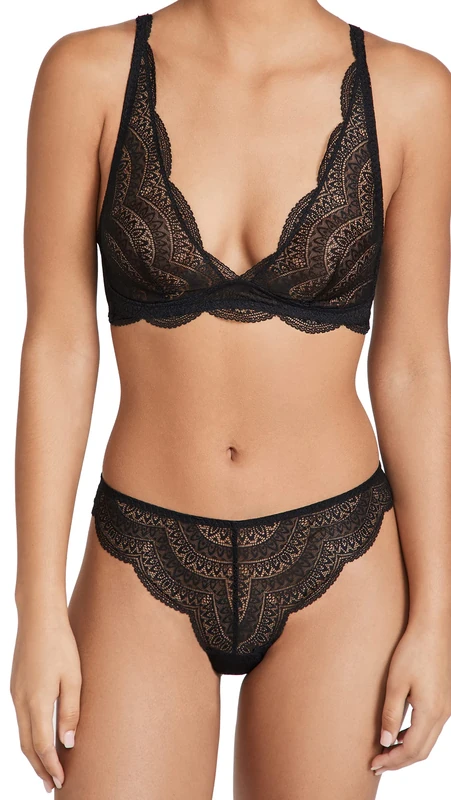 Simone Perele Karma Women's Triangle Bralette, Black, S