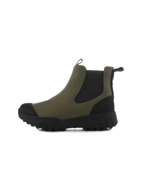 Woden Magda rubber track boots, Green, 4 UK