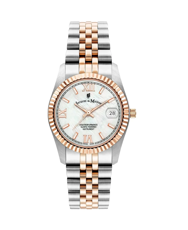 Jacques Du Manoir Women's Analog Quartz Watch with Stainless Steel Strap JWL01304