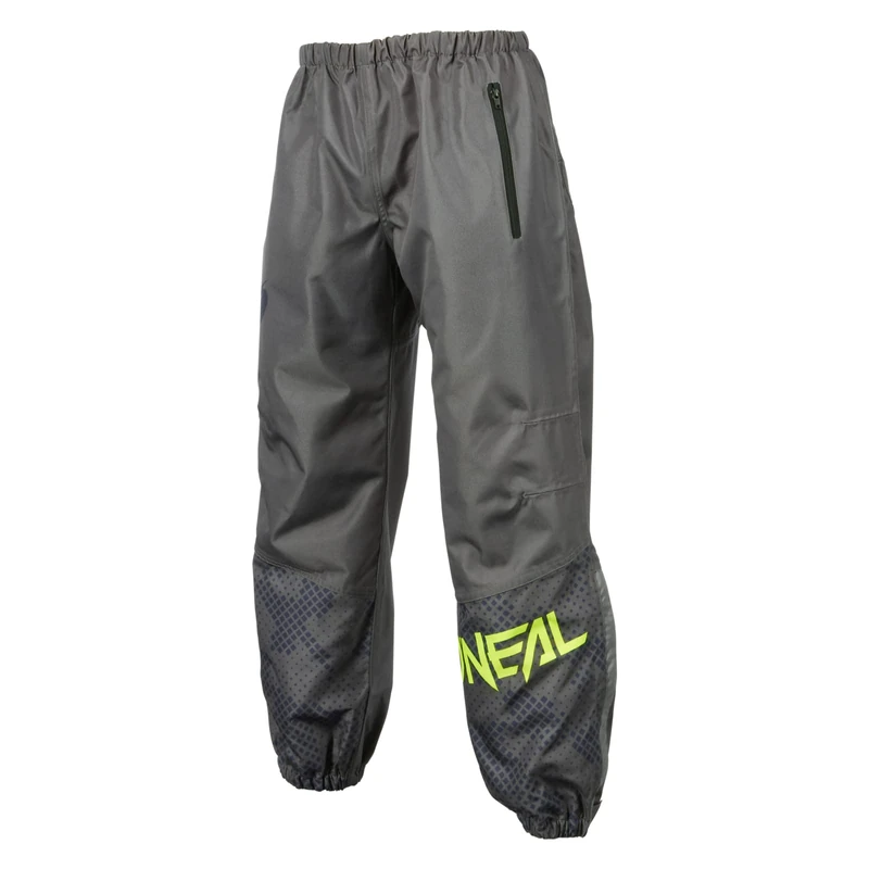 O'NEAL Men's Shore Pants Cycling rain Trousers, Grey/Neon Yellow, S