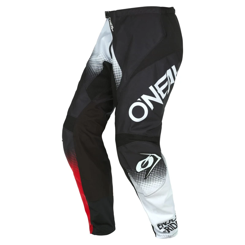 O'NEAL | Motocross Pants | Enduro MX | Maximum Freedom of Movement, Lightweight, Breathable and Durable Design | Pants Element Racewear V.22 | Adult | Black White Red | Size 50/66