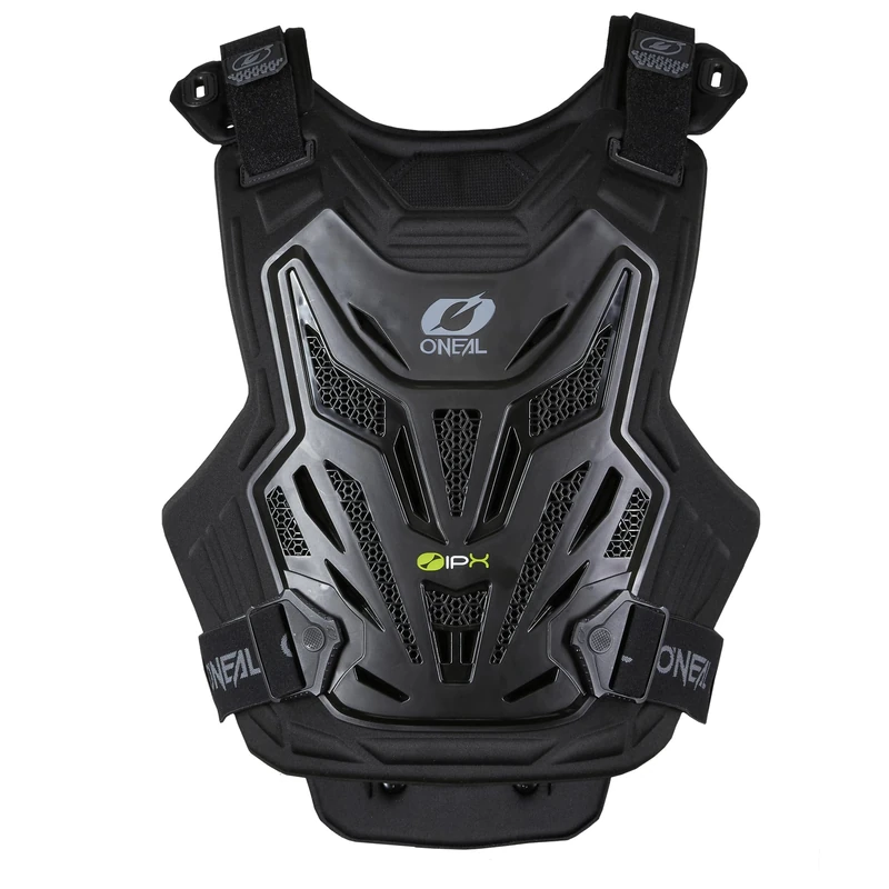 O'NEAL Lightweight chest armour protector, motocross enduro high wearing comfort thanks to inner organic foam, certified according to CE 14021, split chest protector lite V.22, adults, black, OS