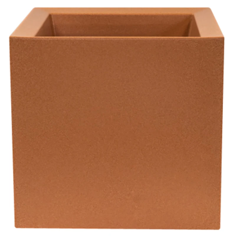 WELLHOME Polyethylene rotomoulding Pot 40 x 40 cm, Terracotta