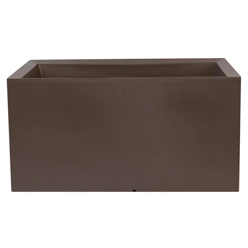 WELL HOME MOBILIARIO & DECORACIÓN POLYETHYLENE Popper by ROTOMOLDEO Color Mole 70X30X30 CM, Taupe, Mediano