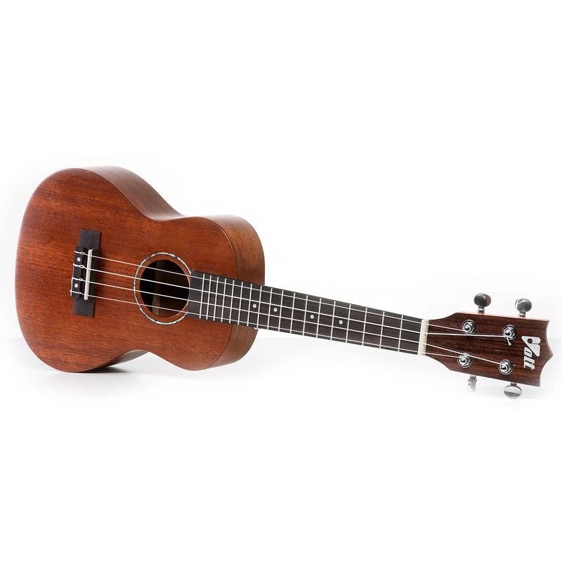 VOLT Grenada Ukulele - Concerto - Solid Mahogany Top - Rosewood - Inlaid on Sound Hole - Length: Approx. 610mm - with Strap Buttons - Includes Lined Bag