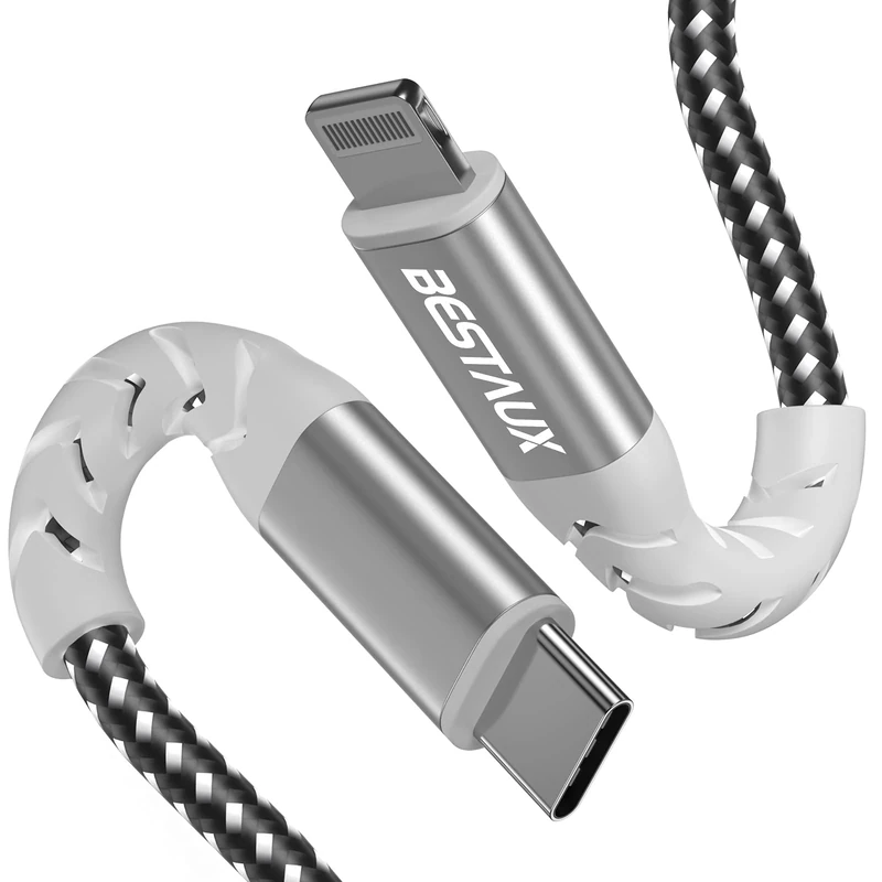 BESTAUX 18W Quick Charge USB C to Lightning Cable for iPhone 14 [Apple MFi Certified] Charging Cable Compatible with iPhone 14 13 12 11 Pro Max XR XS Max X 10 8, i-Pad Pro AirPods Pro(white)