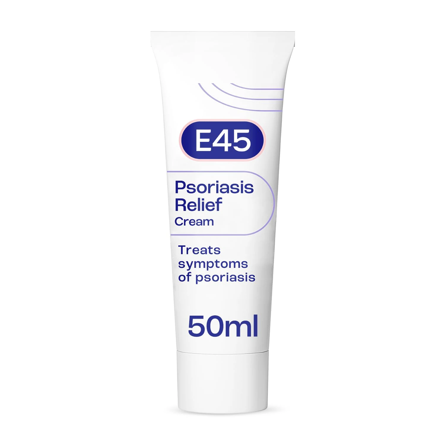 E45 Psoriasis Cream 50 ml – Treatment for Psoriasis Symptoms – to Reduce Scaling, Itching, Redness, Roughness, Dry, Hard Skin – Moisturising E45 Cream – Relieve Irritated Skin