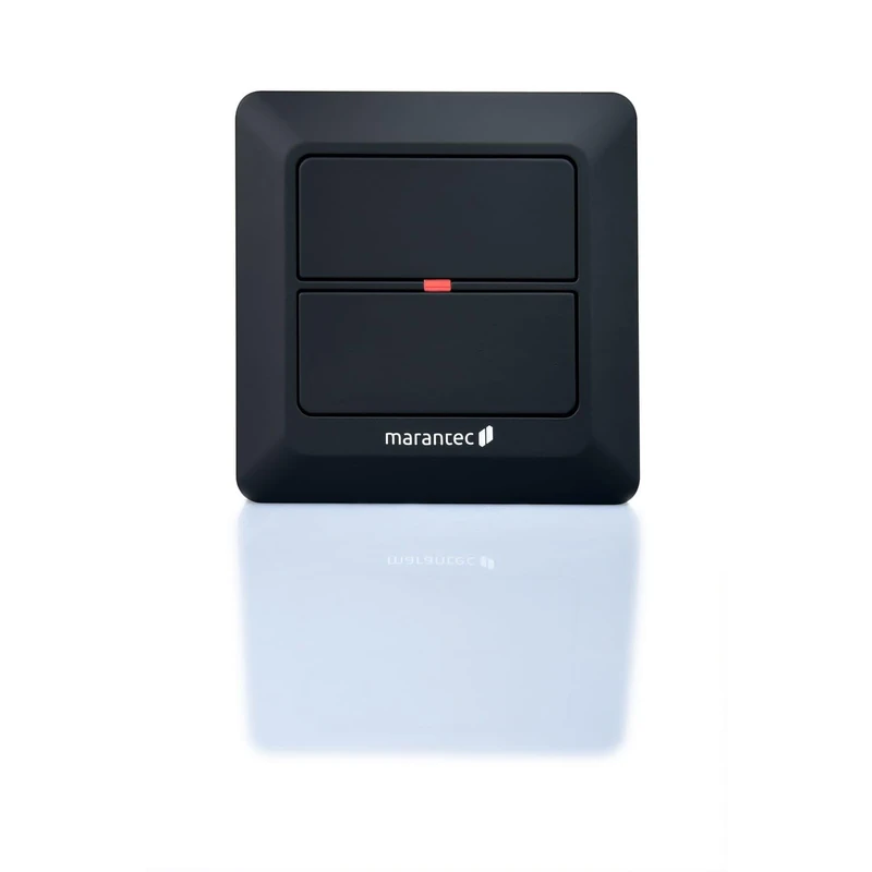 Marantec 161336 Digital 520 Wall Transmitter, 2-Channel Push Button for Mrantec Garage Door Operators, Black, info@marantec.com