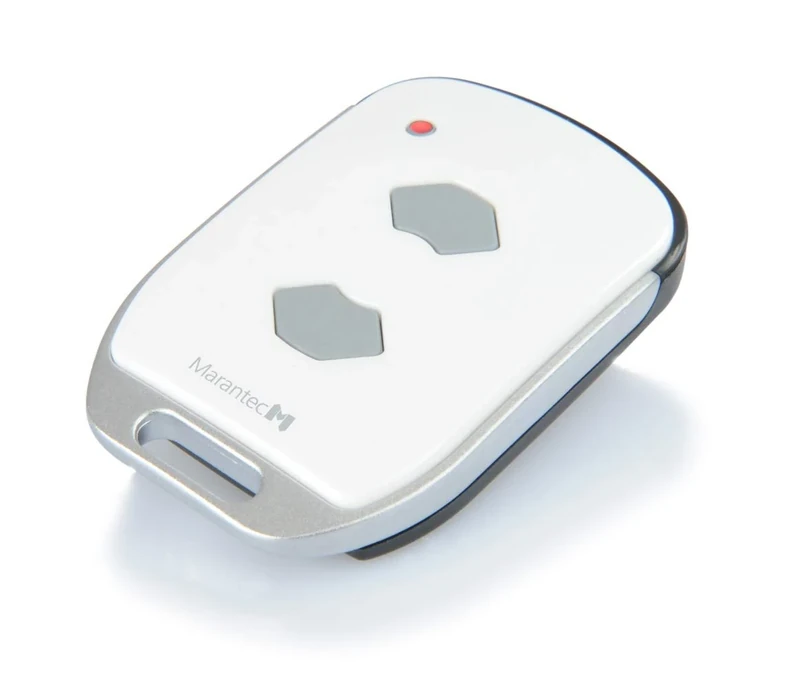 Marantec 101115 Digital 572 Hand-held Transmitter, Small 2-Channel Radio Remote Control Opener for Garage Door Operators, White