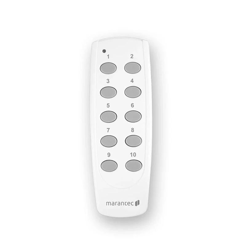 Marantec 114484 Digital 506 Hand-held Transmitter, 10-Channel Wireless Remote Control Opener for Garage Door Drives, White