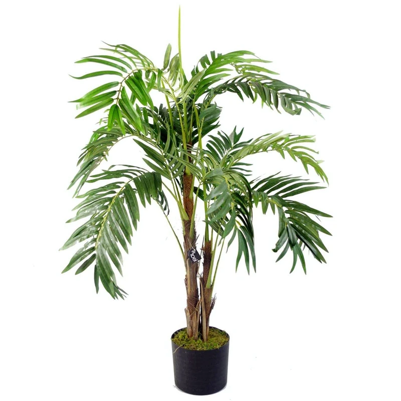 Leaf Design UK Large Realistic Artificial Palm Tree, 120cm Natural Palm