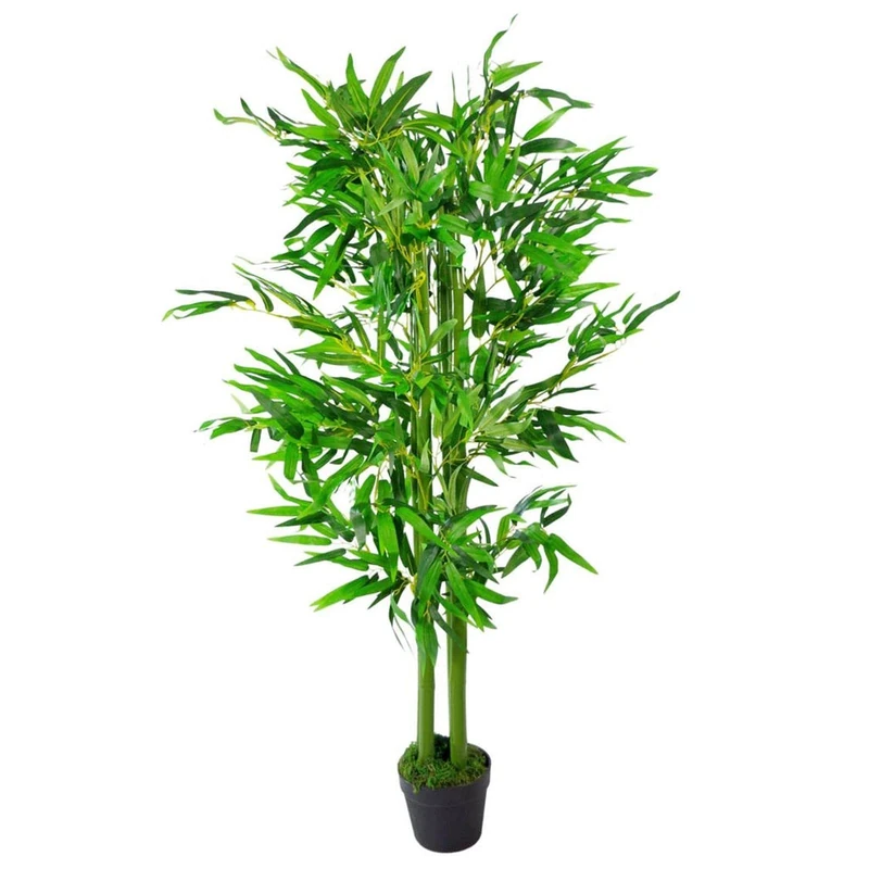 Leaf Design UK Realistic Artificial Bamboo Plants / Trees Green, 120cm, AZ-BAMBOO