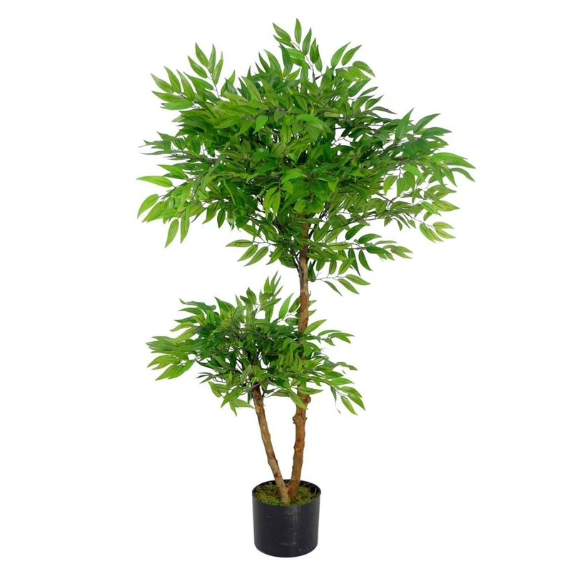 Leaf Realistic Artificial Ficus Tree/Plant, 100cm Ruscus Ficus, AZ-FICUS
