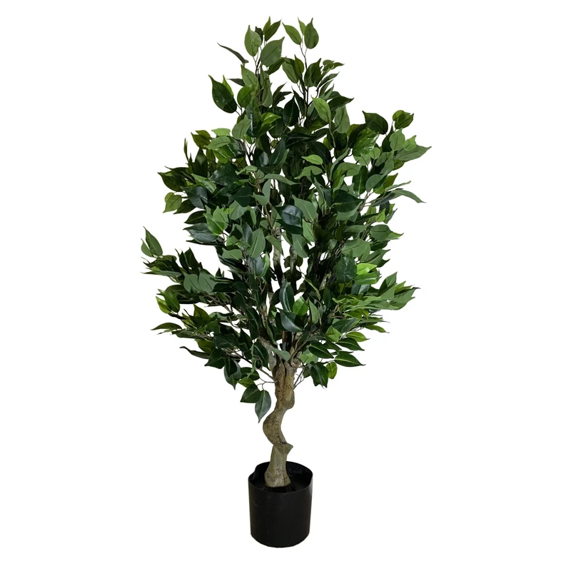 Leaf Realistic Artificial Tree with Planter, 100cm Bush Ficus