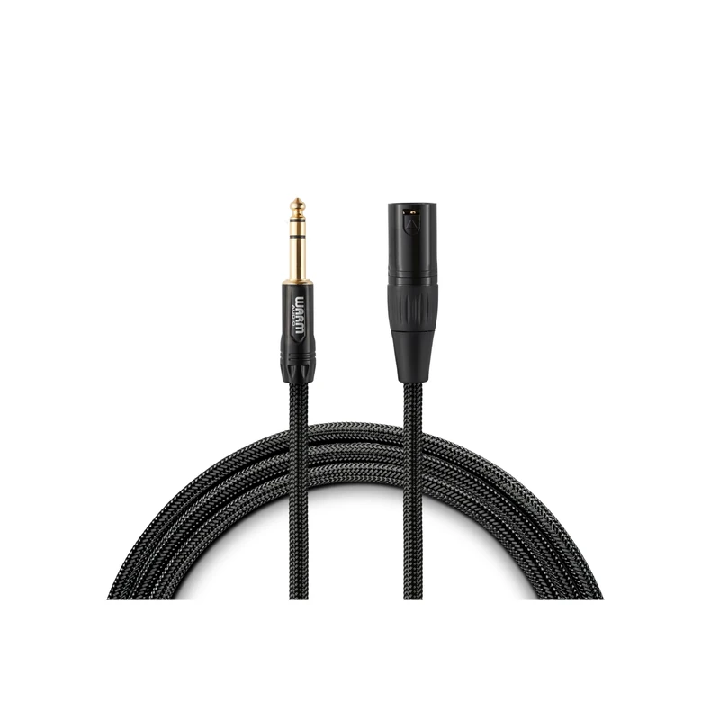 Warm Audio XLRm-TRSm-6 Premium Audio Cable (gold-plated connectors, four-conductor Starquad construction and double-reussian shielding for maximum audio quality and superior noise rejection).
