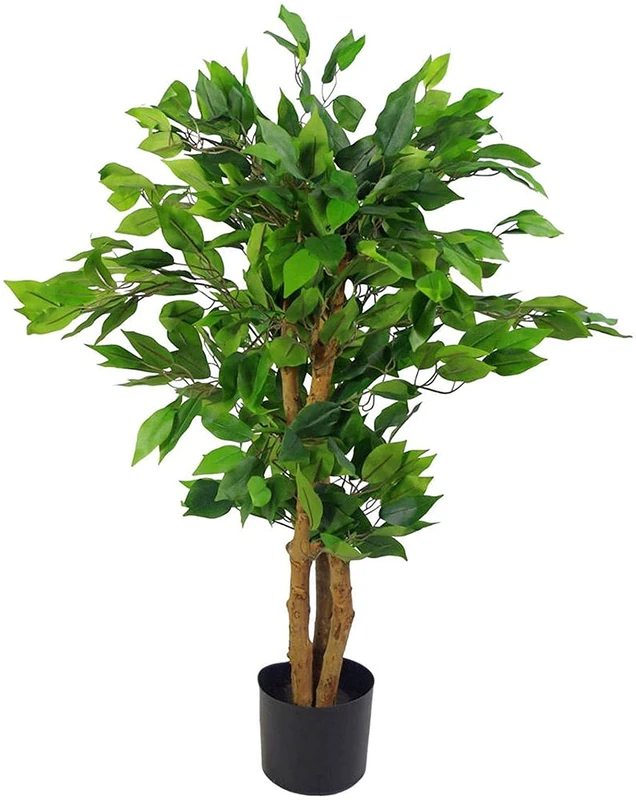 Leaf Realistic Artificial Ficus Tree/Plant, 90cm Evergreen