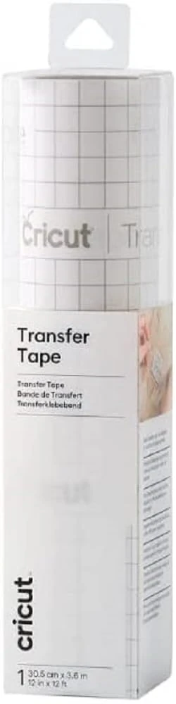 Cricut Standard Transfer Tape for Vinyl | 3.6 m (12 ft) | Medium Tack Clear Transfer Paper | Perfect for Permanent Vinyl, Decals, Glass, Signs & DIY Projects | Easy, Bubble-Free Application