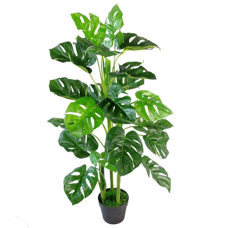 Leaf realistic Artificial Monstera Cheese Plant, 100cm