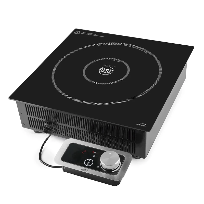 Lacor 69371 Professional Portable Induction Hob, Professional Portable Kitchen, IPX3 System, 10 Power Levels, Suitable for Diameter 12 cm to 28 cm, 3500 W, Black - Image 1