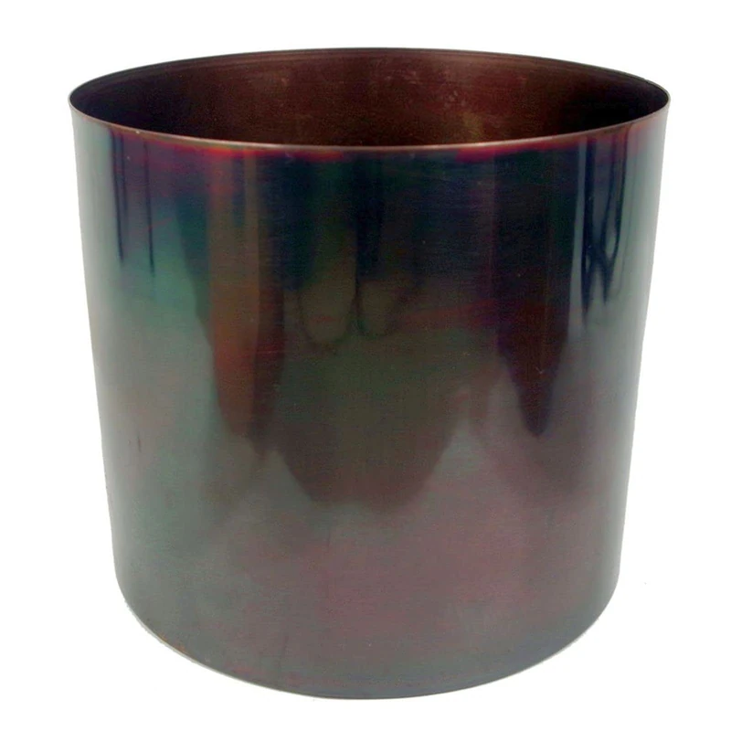 Leaf Modern Metal Planter, Rainbow, 18cm