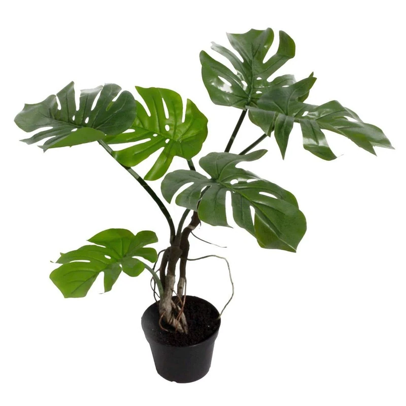 Leaf realistic Artificial Monstera Cheese Plant, 60cm