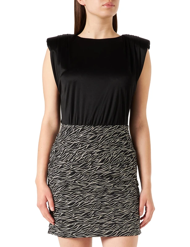Just Cavalli Women's Vestito Dress, 900 Black, 48