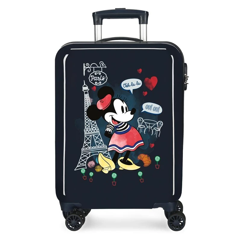 Disney Minnie Around The World Luggage- Kids' Luggage, 38x55x20 cms, Azul
