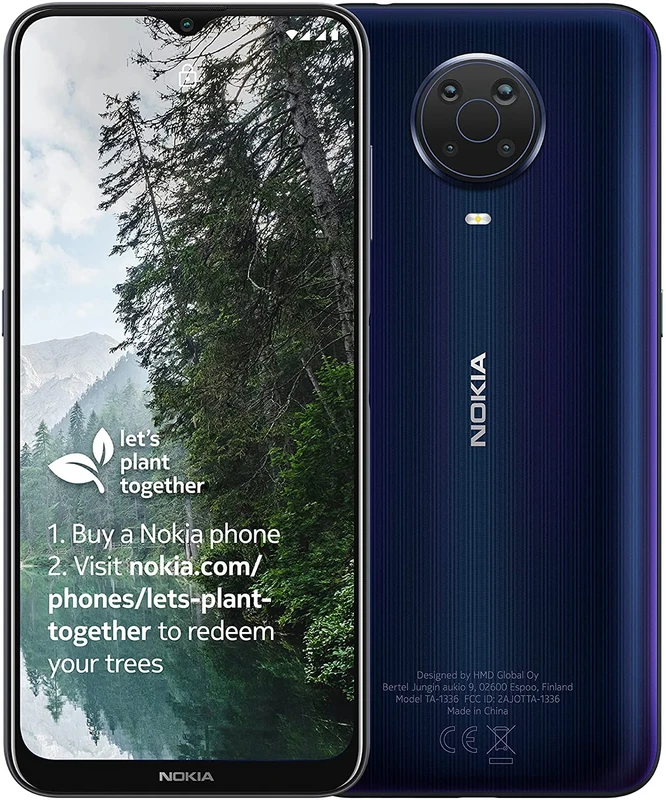 Nokia G20 6.5 Inch Android UK SIM Free Smartphone with 4 GB RAM and 64 GB Storage (Dual SIM) - Blue - Image 1