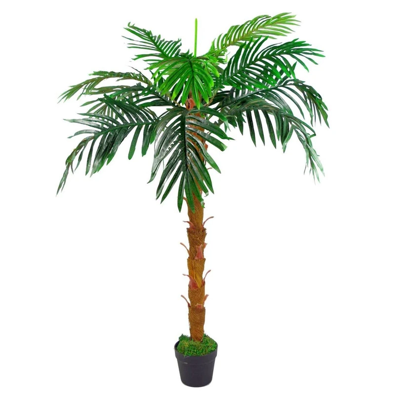 Leaf Design UK Large Realistic Artificial Palm Tree 130cm Princess,130cm,AZ-PALMNEW