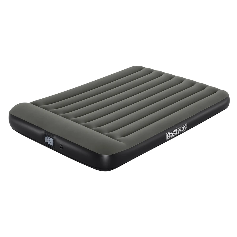 Bestway TriTech air bed with integrated battery pump Double XL/lo 203 x 152 x 30 cm, Grey