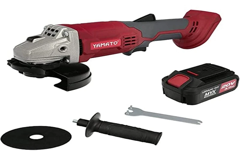 Yamato - Grinder A Lithium Battery 20 V. Battery 3.0 Ah 8.500 R.P.M. Disc Ø 115 mm. Includes Battery and Case - Image 1